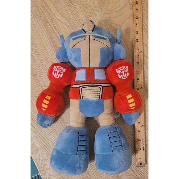 Transformers Optimus Prime 18 Large Plush  Hasbro 2014 Stuffed Animal Preowned - Picture 2 of 5